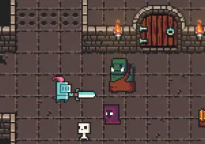 Pixel-Art-Ritterabenteuer im Dungeon mit Gegnern – GameMaker Adventure programmieren Kurs